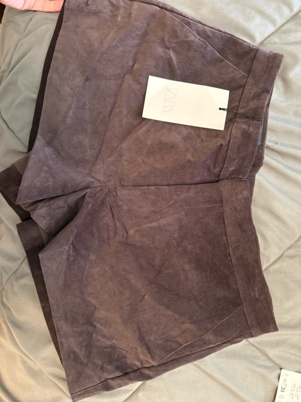 Zara High Waist Shorts — Dark Brown - Picture 4 of 4